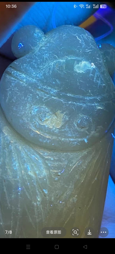 古玩玉器佩蟬真品鑒賞圖