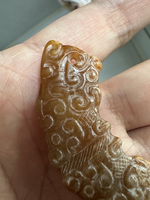古玩玉器仿古玉璜真品鑒賞圖