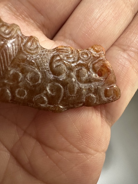 古玩玉器仿古玉璜真品鑒賞圖