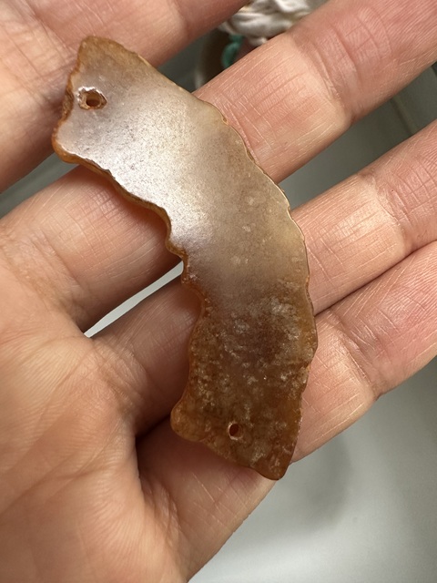 古玩玉器仿古玉璜真品鑒賞圖