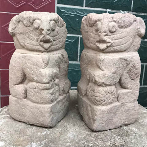 古玩雜項石獅真品鑒賞圖