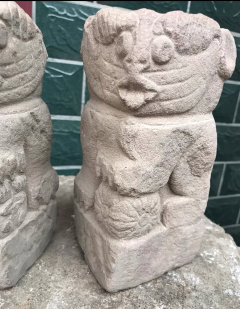 古玩雜項石獅真品鑒賞圖
