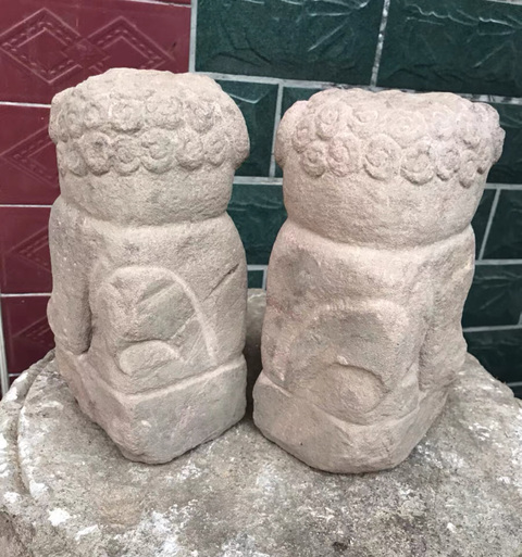 古玩雜項石獅真品鑒賞圖