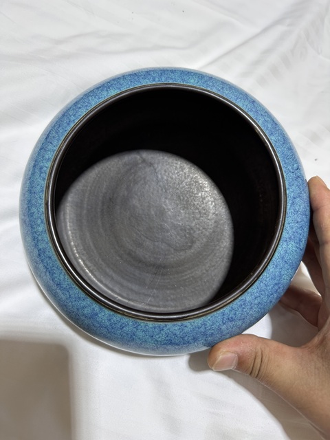 古玩陶瓷清晚期 爐鈞釉筆洗真品鑒賞圖