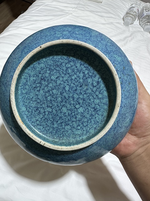 古玩陶瓷清晚期 爐鈞釉筆洗真品鑒賞圖