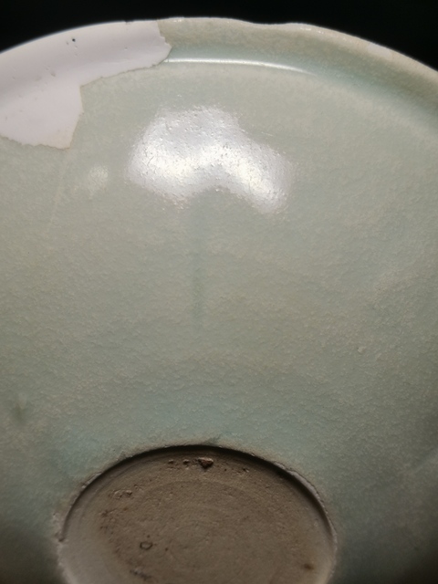 古玩陶瓷青白釉葵口洗真品鑒賞圖