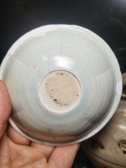 古玩陶瓷青白釉葵口洗真品鑒賞圖
