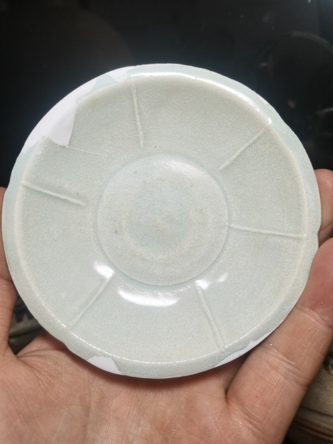古玩陶瓷青白釉葵口洗真品鑒賞圖
