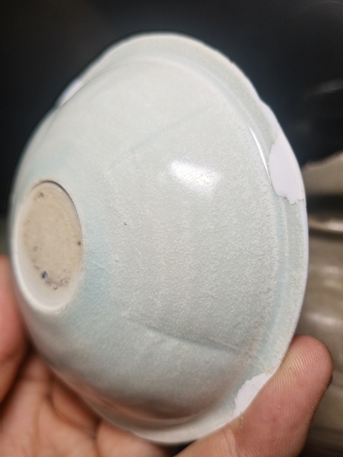 古玩陶瓷青白釉葵口洗真品鑒賞圖