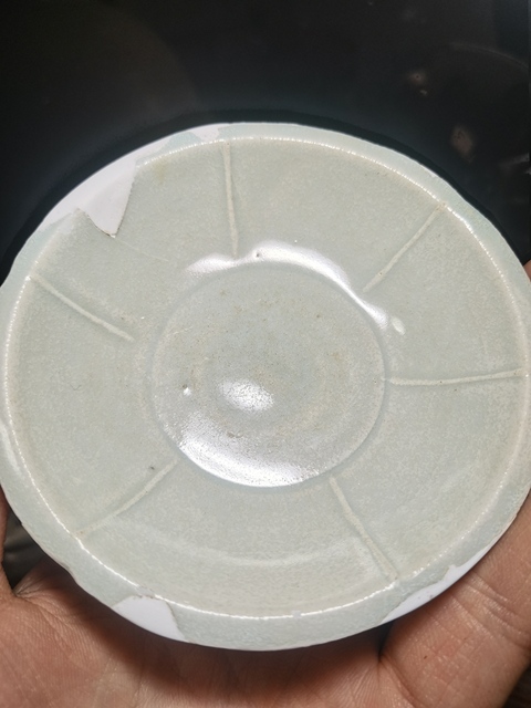 古玩陶瓷青白釉葵口洗真品鑒賞圖