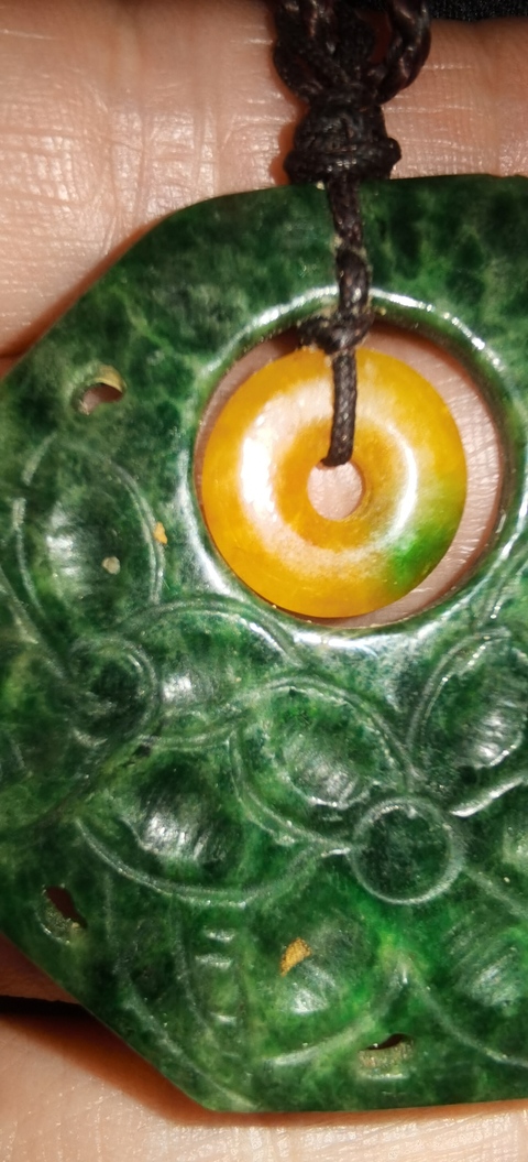 古玩玉器非天然翡翠掛件真品鑒賞圖