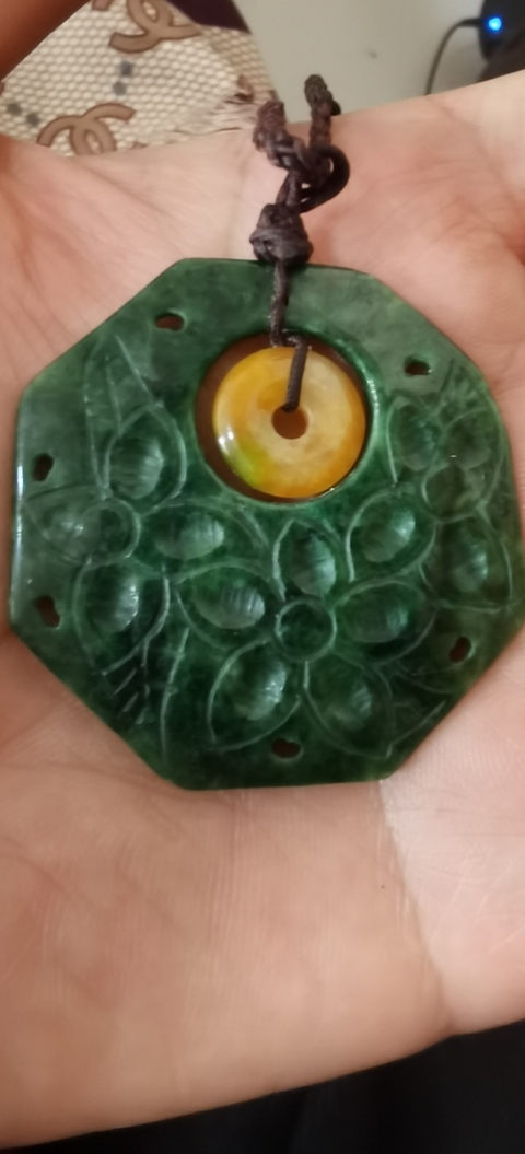 古玩玉器非天然翡翠掛件真品鑒賞圖