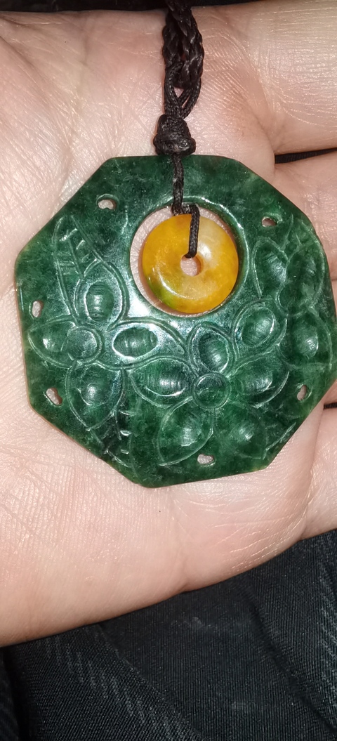 古玩玉器非天然翡翠掛件真品鑒賞圖