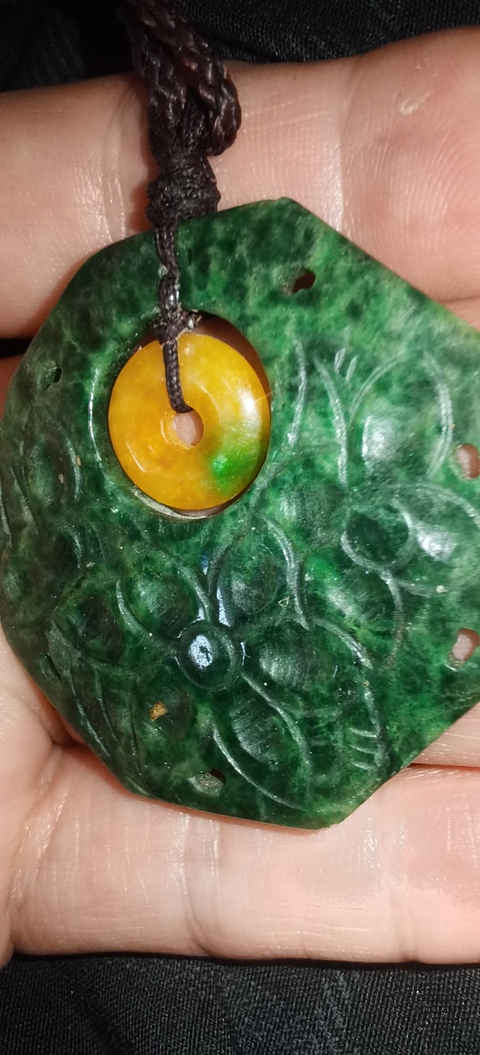 古玩玉器非天然翡翠掛件真品鑒賞圖