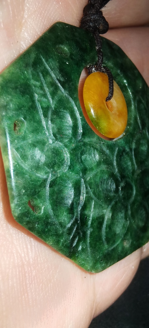 古玩玉器非天然翡翠掛件真品鑒賞圖
