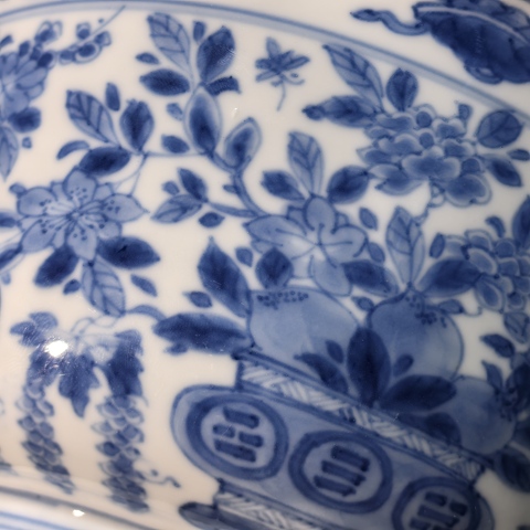 古玩陶瓷康熙青花碗真品鑒賞圖