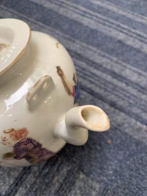 古玩陶瓷粉彩壺真品鑒賞圖