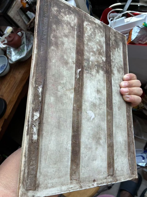 古玩陶瓷青花山水人物瓷板真品鑒賞圖