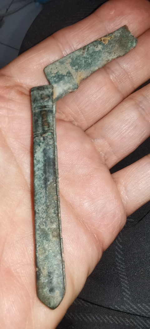 古玩銅器銅小刀真品鑒賞圖