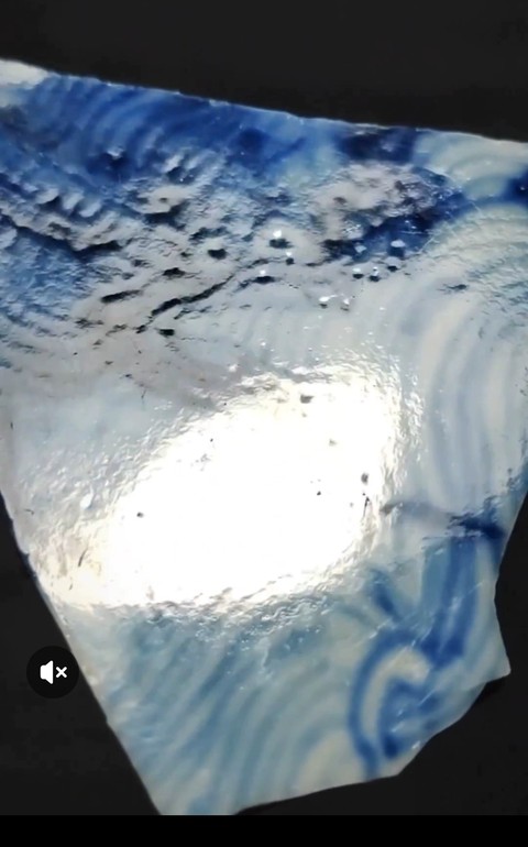 古玩陶瓷明成化龍紋青花標本真品鑒賞圖