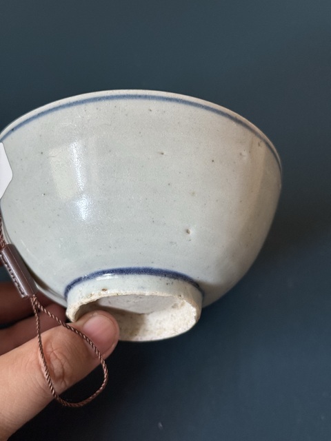 古玩陶瓷白玉齋款白釉碗真品鑒賞圖