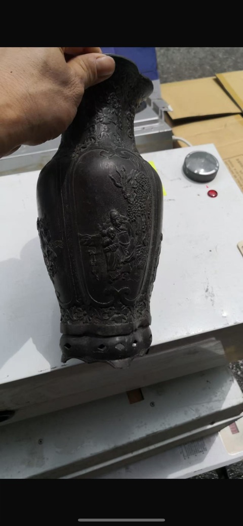 古玩銅器銅瓶真品鑒賞圖