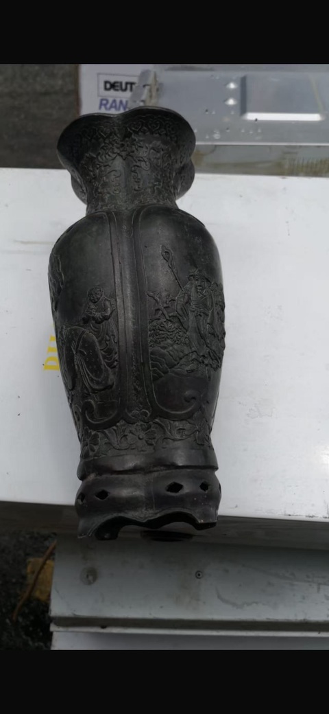 古玩銅器銅瓶真品鑒賞圖