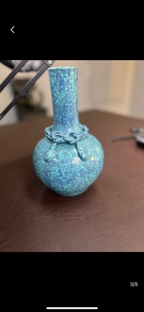 古玩陶瓷爐鈞釉瓶真品鑒賞圖