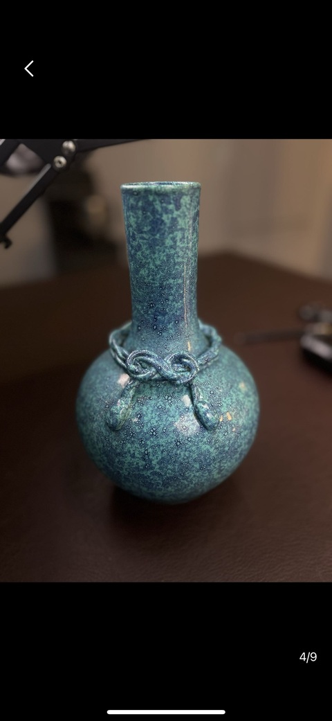 古玩陶瓷爐鈞釉瓶真品鑒賞圖
