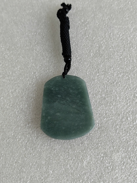 古玩玉器天然翡翠雕“山水牌”真品鑒賞圖
