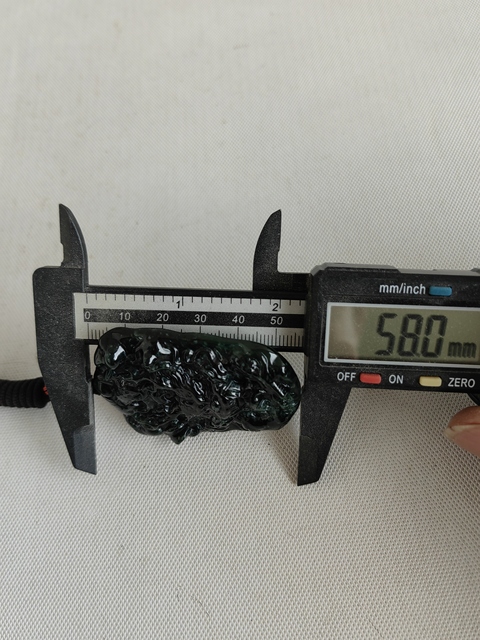 古玩玉器天然翡翠雕“龍牌”真品鑒賞圖