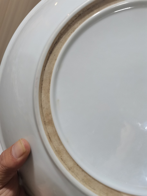古玩陶瓷雙圈足盤真品鑒賞圖