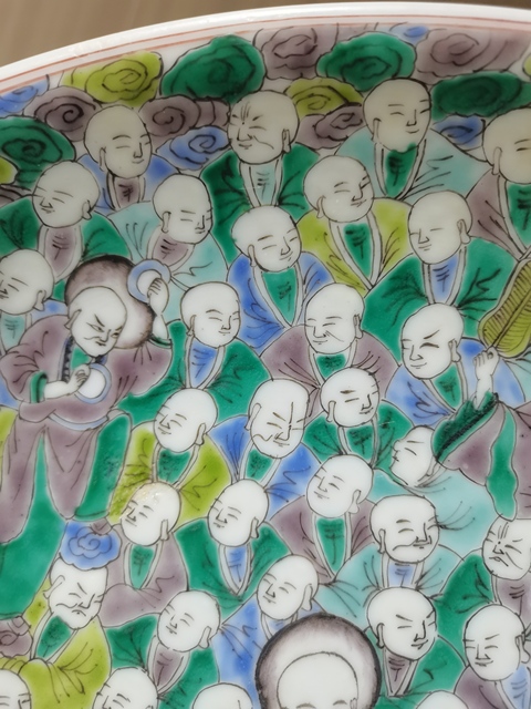 古玩陶瓷雙圈足盤真品鑒賞圖
