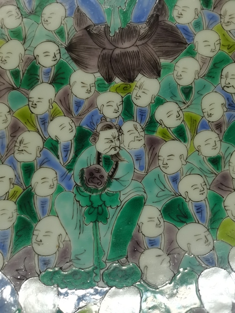 古玩陶瓷雙圈足盤真品鑒賞圖