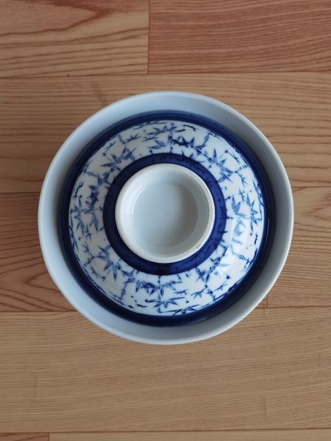 古玩陶瓷青花蓋碗真品鑒賞圖