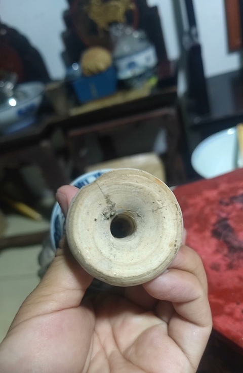 古玩陶瓷青花人物紋高足杯真品鑒賞圖