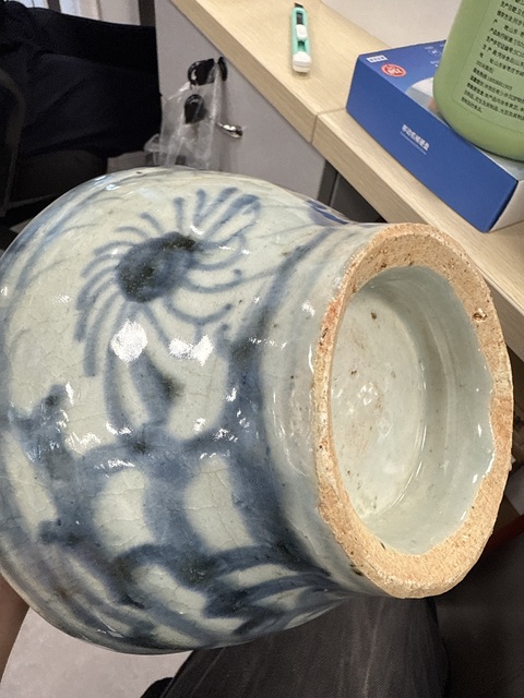 古玩陶瓷晚明. 青花罐拍賣,當前價格1300元
