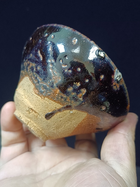 古玩陶瓷福清窯黑釉茶盞真品鑒賞圖