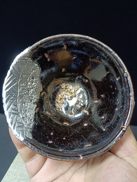古玩陶瓷福清窯黑釉茶盞真品鑒賞圖