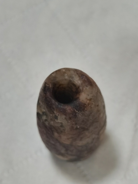 古玩玉器仿古做舊玉管珠真品鑒賞圖