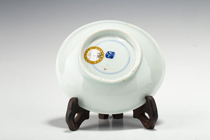 古玩陶瓷清康熙·青花松鼠葡萄紋杯碟一套真品鑒賞圖