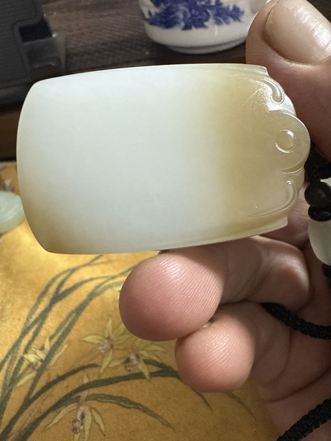 古玩玉器和田玉無事牌真品鑒賞圖