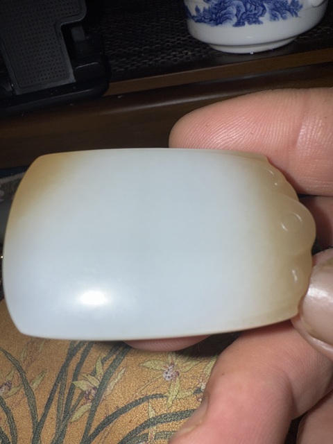 古玩玉器和田玉無事牌真品鑒賞圖