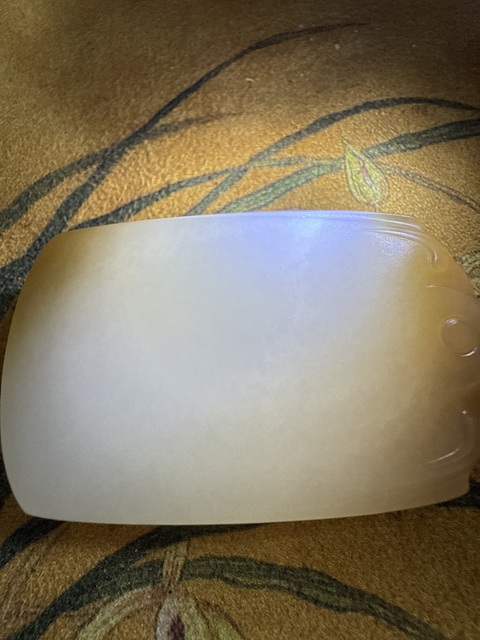 古玩玉器和田玉無事牌真品鑒賞圖