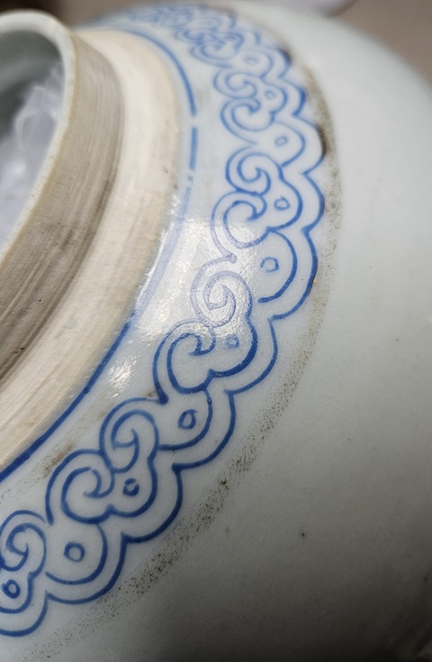 古玩陶瓷粉彩博古圖蓋罐真品鑒賞圖