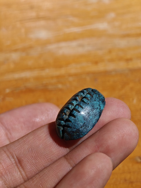 古玩玉器松石仿古貝幣型件真品鑒賞圖