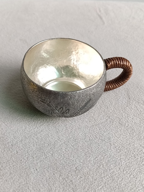 古玩雜項銀杯真品鑒賞圖