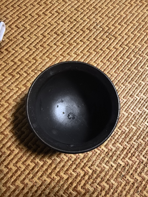 古玩陶瓷黑釉高足杯真品鑒賞圖
