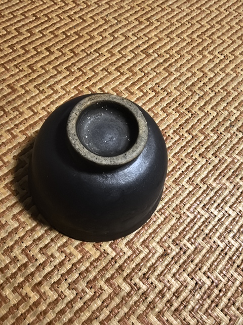 古玩陶瓷黑釉高足杯真品鑒賞圖