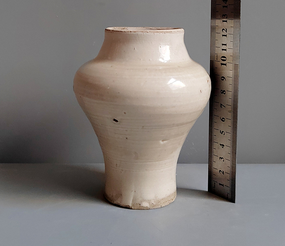 古玩陶瓷白釉罐真品鑒賞圖
